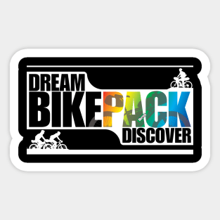 Dream Bikepack Discover Gradient on Dark Color Sticker